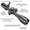 AR Optics 4.5-18x40 Riflescope Illuminated Multi-Turret